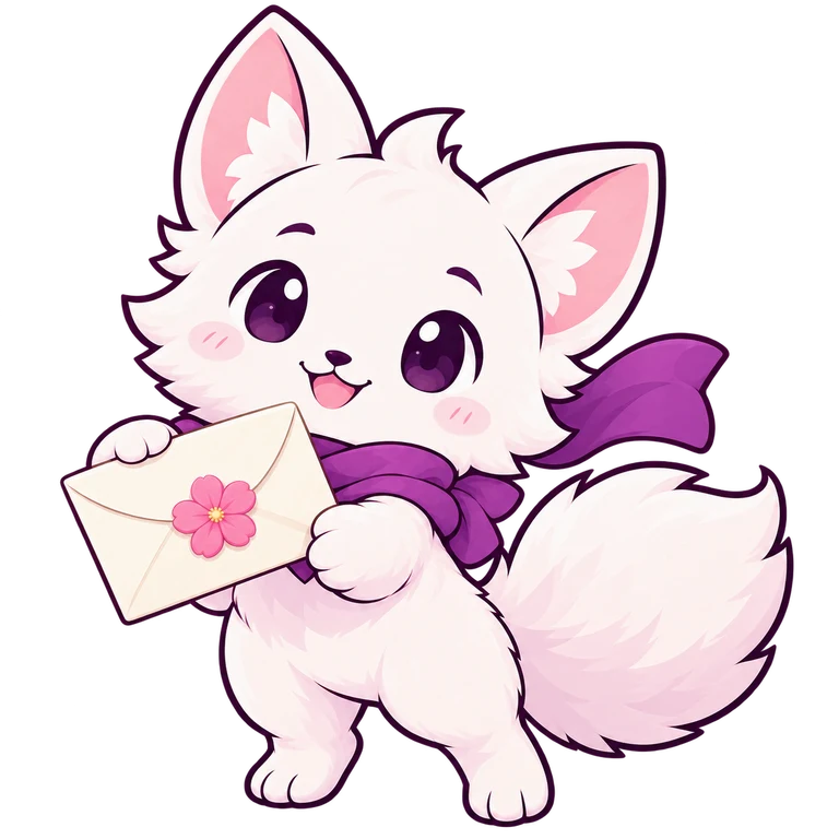 Momi brings you a flower-sealed invitation.